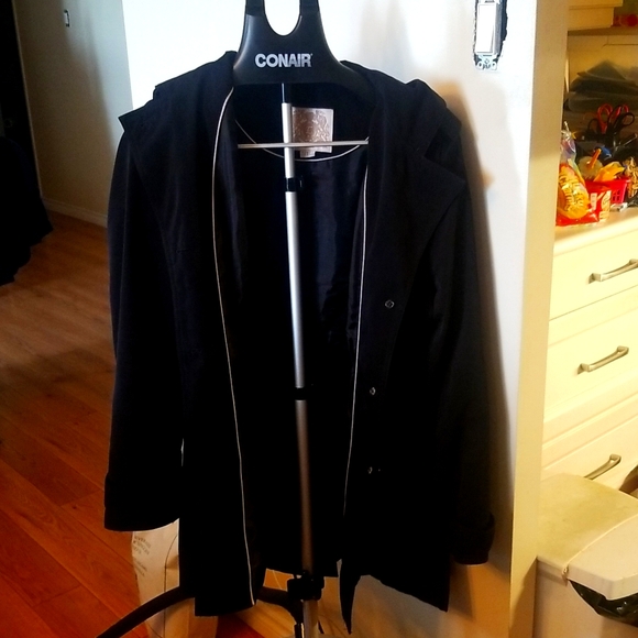 Esprit Blue Hooded Coat XL - Picture 1 of 8